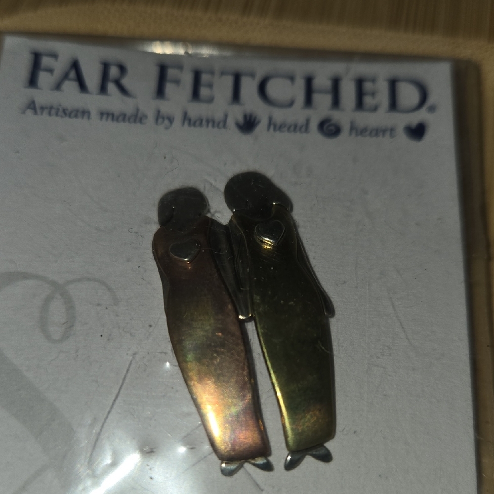 Two-Tone Artisan Brooch